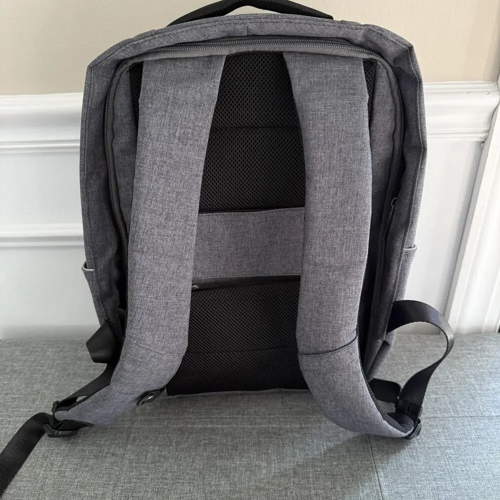 Hanke Laptop Backpack Gray Travel Anti-theft Padded Straps